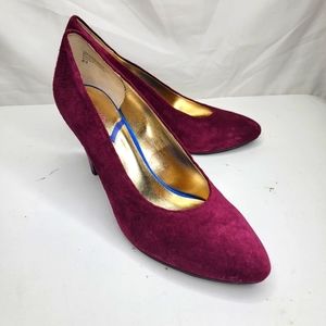 Seychelles Burgundy Red Suede Vintage Inspired Magic Words Pump 8.5M